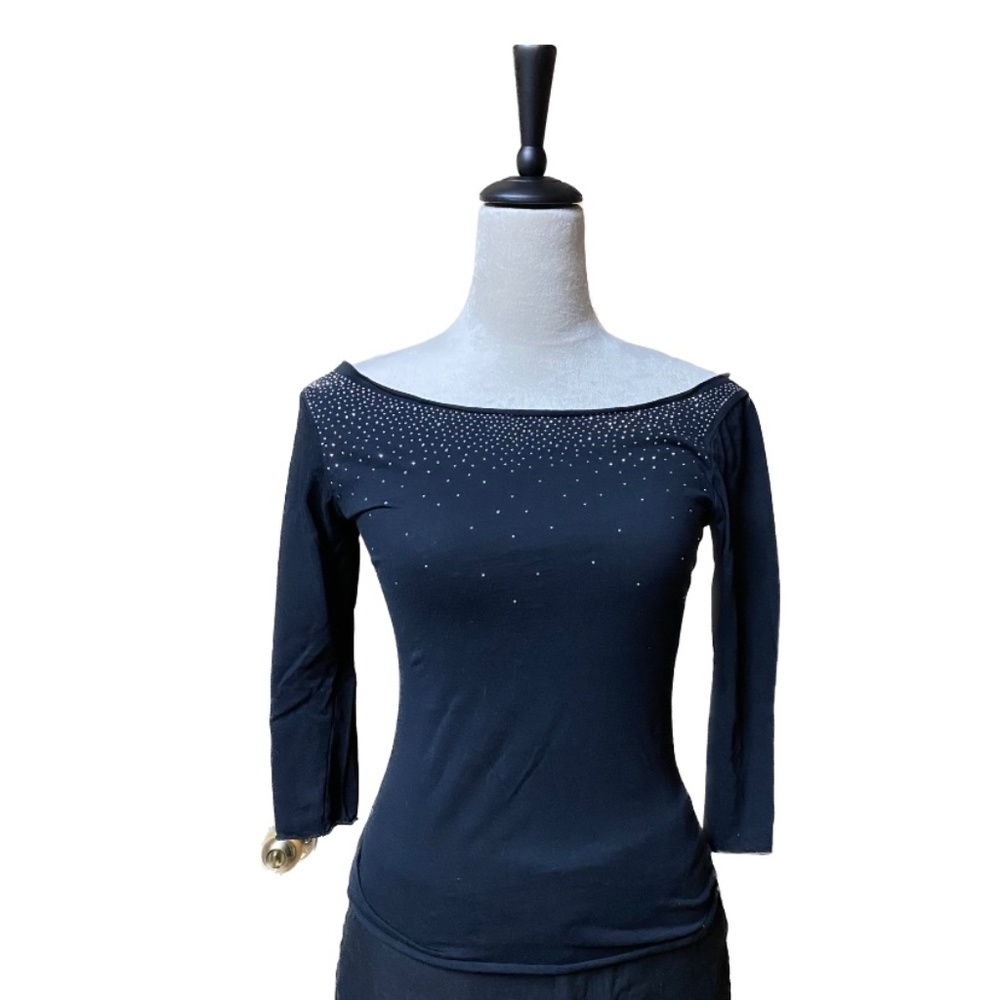 Cotton Top with Rhinestones - Size S